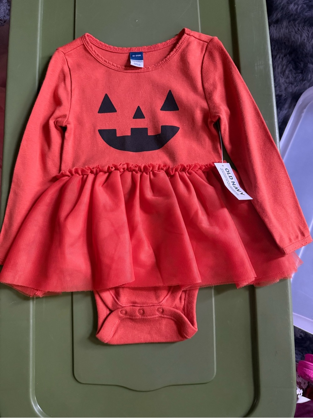 Old Navy Orange Pumpkin Tutu Dress